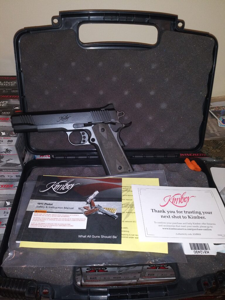 New in box Kimber Custom LW night patrol 45acp
