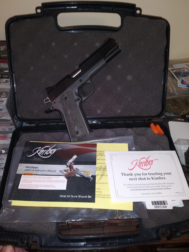 New in box Kimber Custom LW night patrol 45acp