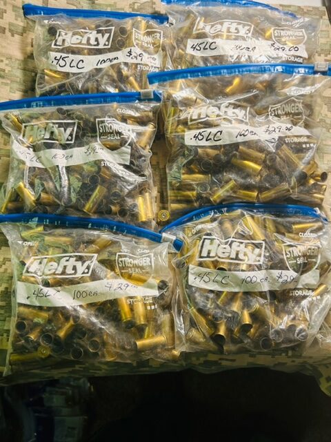 45 Long Colt Brass