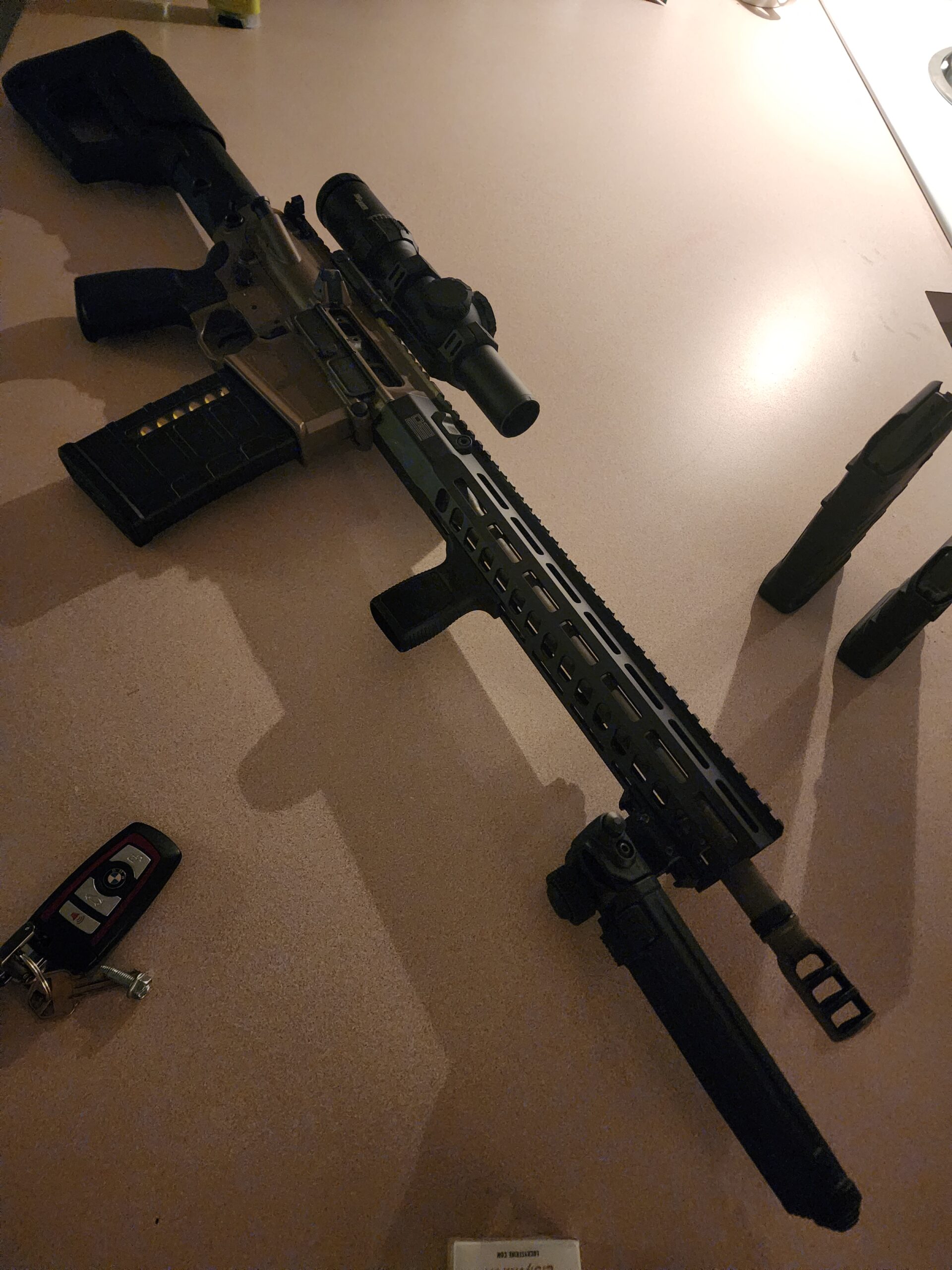 Sig 716 I SE Snake bite, Sig 1-10 Scope, Full kit, and ammo.