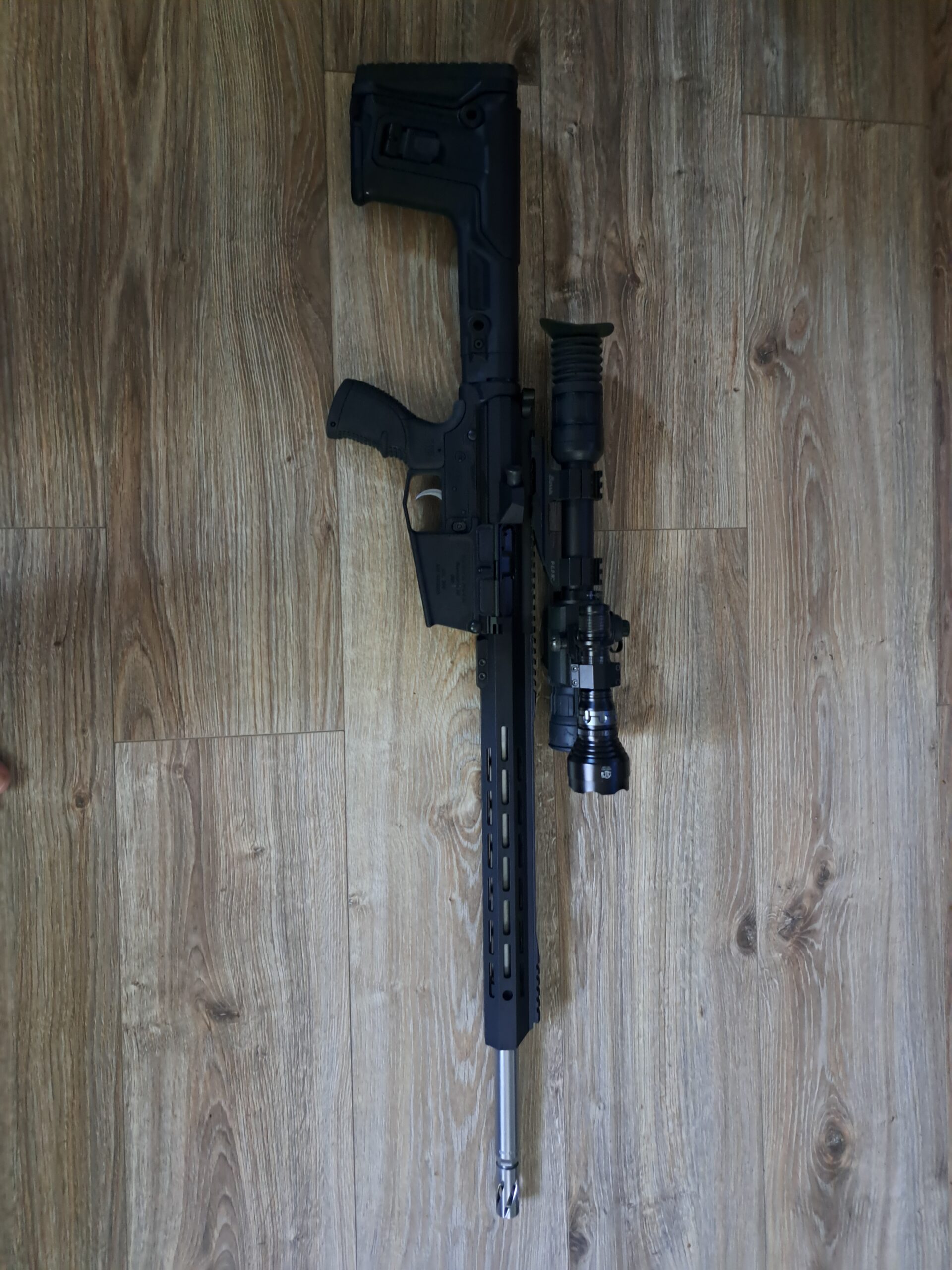 Custom built AR 10 6.5 Creedmoor w/Sightmark Photon XT Inferred Scope