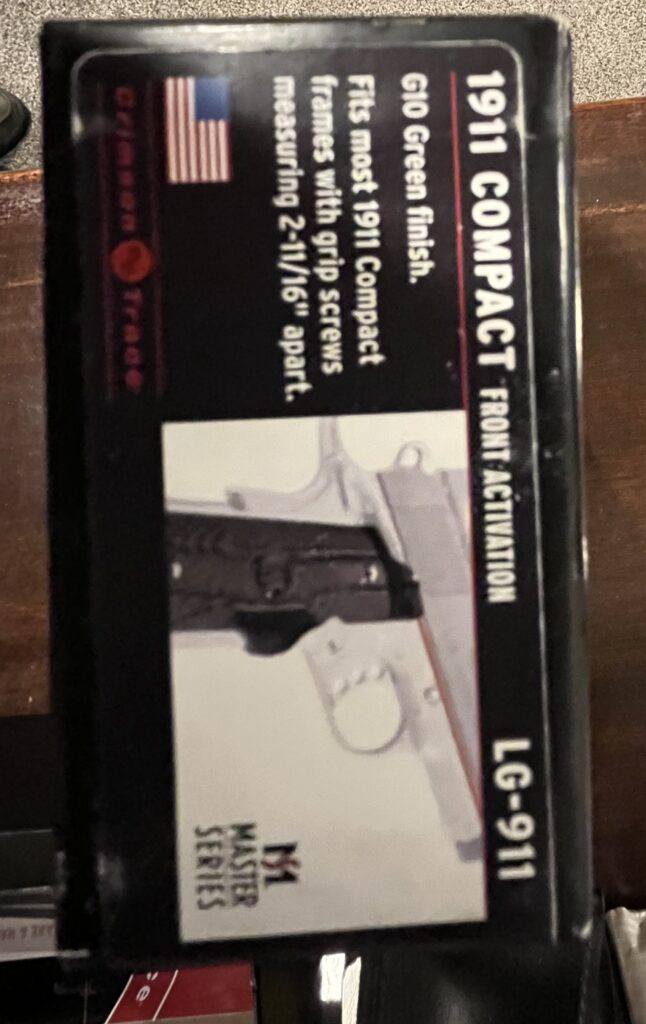 Crimson Trace LG-911 grips for 1911 compact