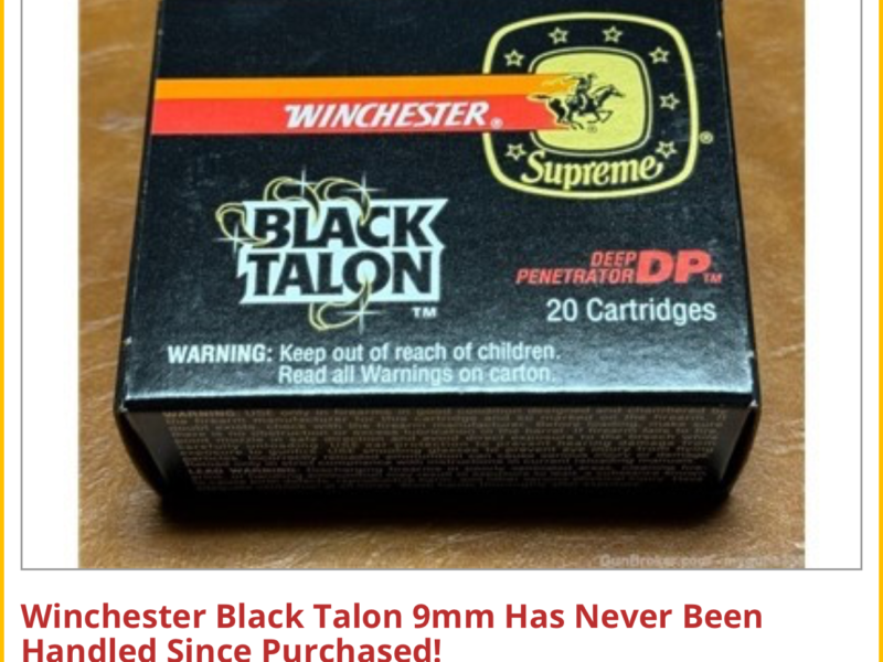 Black talon 9mm 147 gr