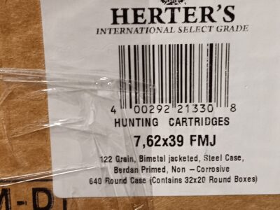 Herters 7.62x39 spam can