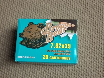 500 Rounds 7.62 X 39 FMJ Brown Bear Ammo $325.00