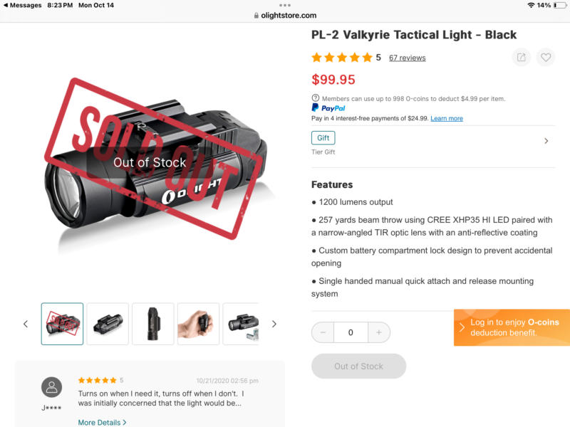 Olight valkyrie PL2