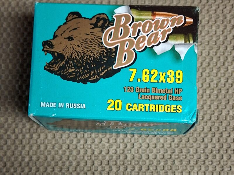 500 Rounds 7.62 X 39 HP Brown Bear Ammo $325.00