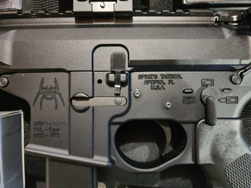 Spike's AR9 (ST9) with mags, light, optic, brace