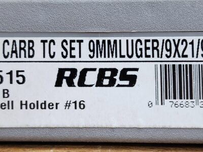 Rcbs 9mm carbide die set