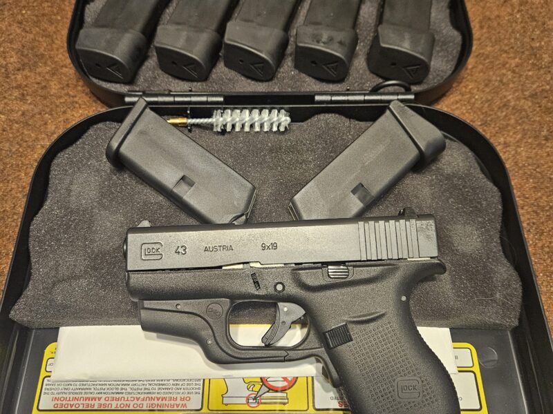 Glock 43 with Crimson Trace Triggerguard