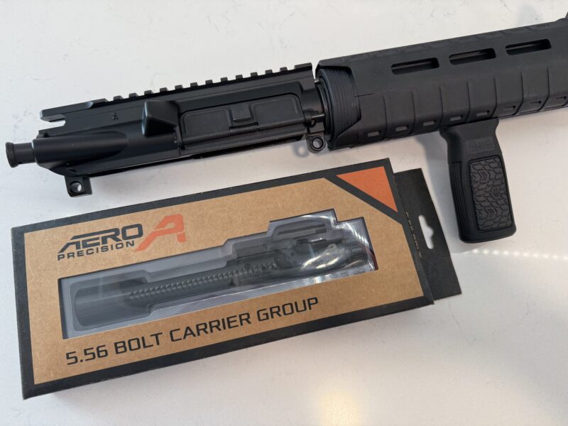 Aero Precision Complete Upper, New BCG and Daniel Defense Vertical Grip