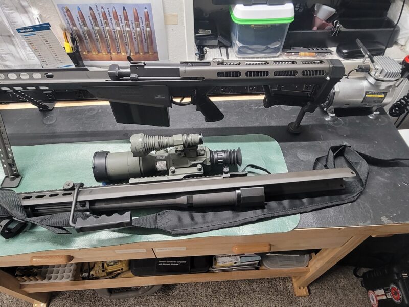 Barrett 50 BMG M82A1 w/ optics, cases, reloading equipment and package deal