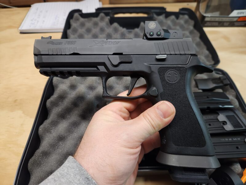 Sig P320 X5 with Romeo sight & holster