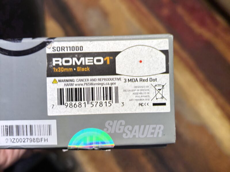 Romeo 1 drop price from 195 to 175 brand new in box