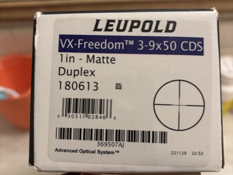 Leopold VX 3-9-50 CDS 1 in Matt finish