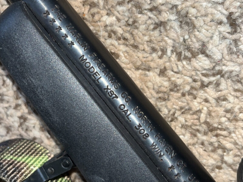 Marlin xs7 bolt action 308 with scope and sling