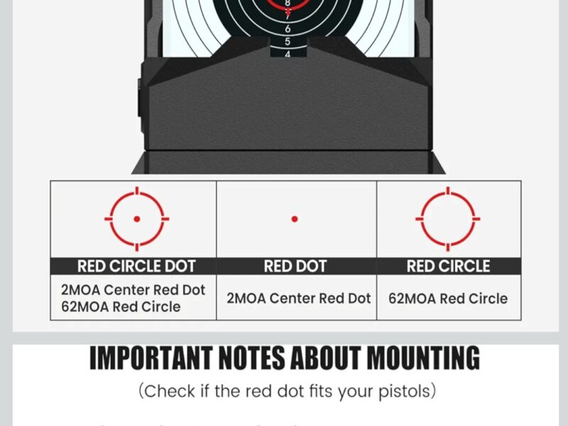Pistol sights and 30mm rings