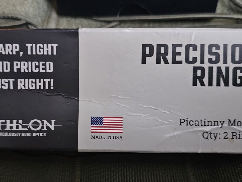 Pistol sights and 30mm rings