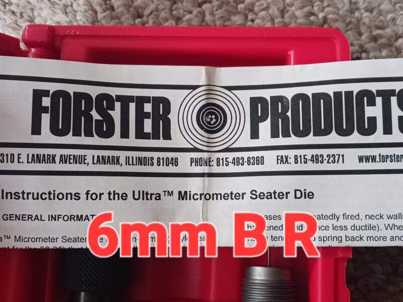Forster 6mm (Creedmoor) Ultra reloading die set