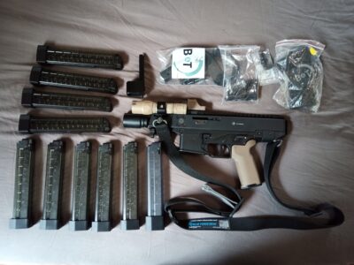 B&T GHM9 Compact 9mm Pistol w/10 Magazines & Extras