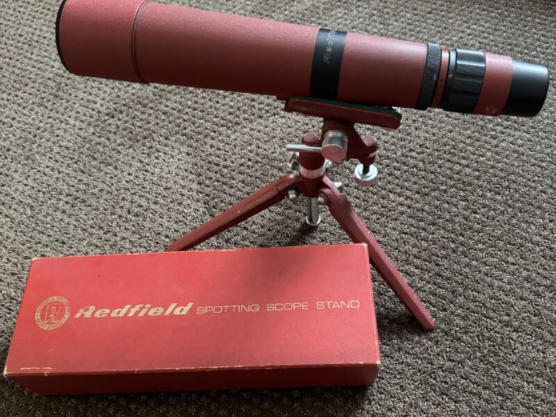 Redfield sighting scope and stand - vintage
