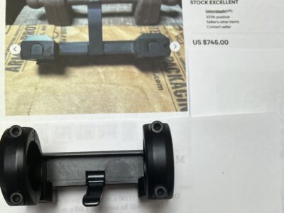 HK .05 Scope Mount and rings