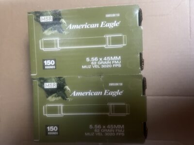 556 (2) AMERICAN EAGLE BY FEDERAL AND (1) WINCHESTER M855 GREEN TIP 150 EA. BULK. $90.00 EA OR OBO.