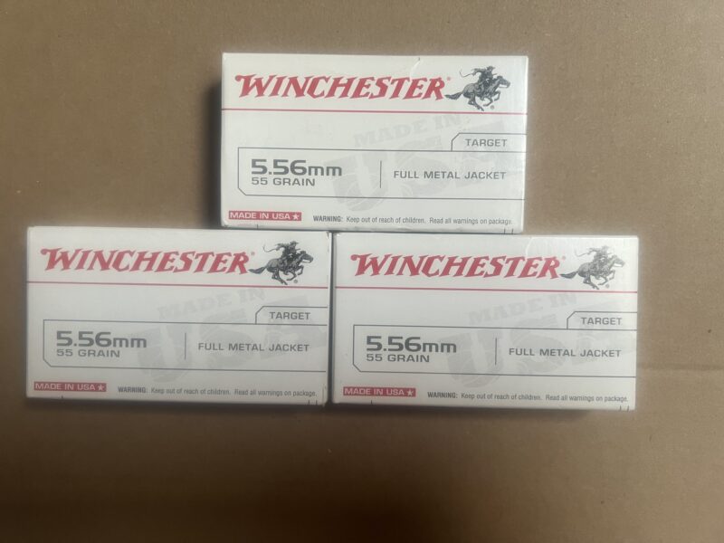 WINCHESTER 556 20 RD. BOXES $11.49 EA. OR OBO SEVERAL FOR SALE