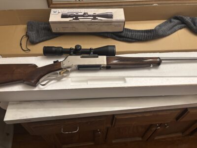 BLR 270 stainless with pistol grip plus accessories