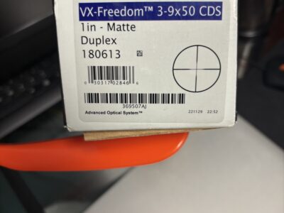 Leopold V X Freedom 3-9-50 C D S Matt Duplex Rifle Scope