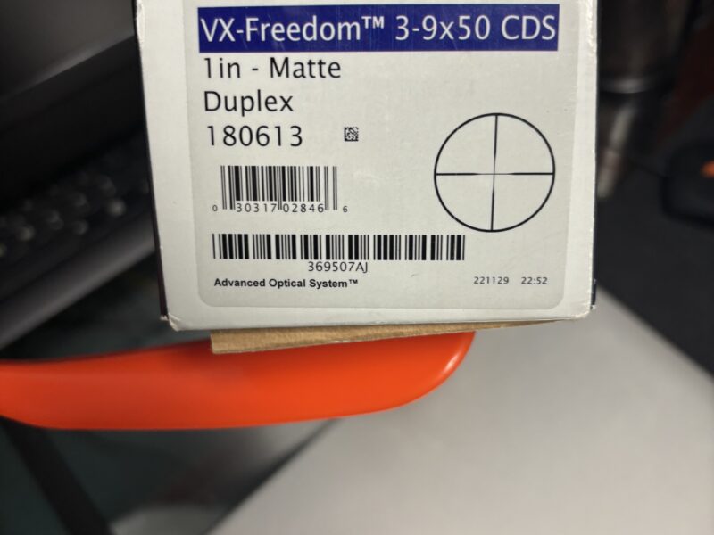 Leopold V X Freedom 3-9-50 C D S Matt Duplex Rifle Scope