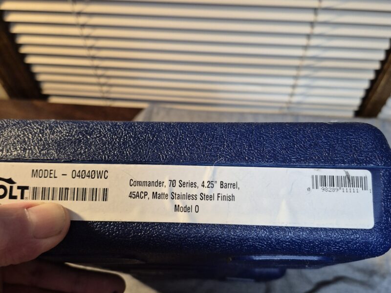 Colt Talo Custom Wiley Clapp Stainless Comander price drop