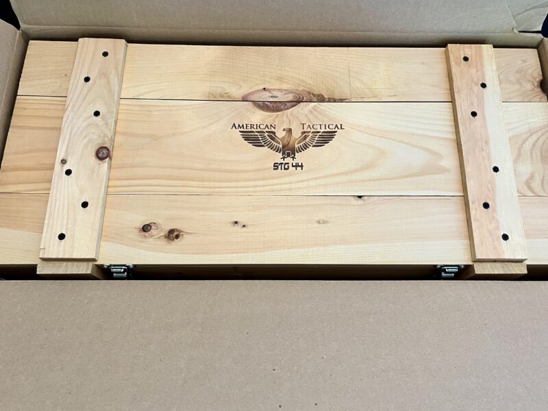 ATI GSG STG44 .22 Schmeisser (Replica of WWII German Strumgewehr 44) w/Fitted Wooden Crate