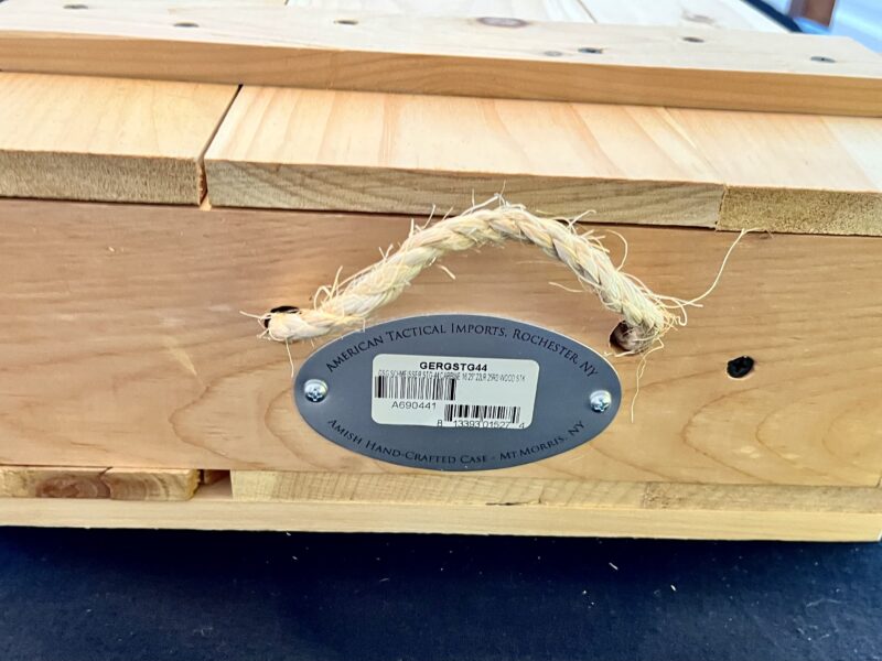 ATI GSG STG44 .22 Schmeisser (Replica of WWII German Strumgewehr 44) w/Fitted Wooden Crate