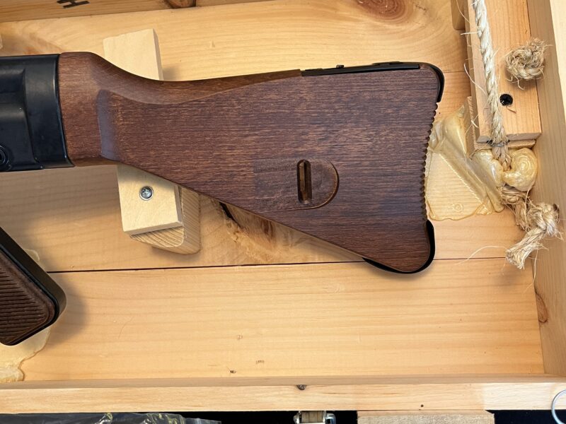 ATI GSG STG44 .22 Schmeisser (Replica of WWII German Strumgewehr 44) w/Fitted Wooden Crate