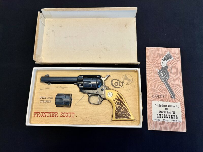 Colt Frontier Scout .22lr/.22mag Excellent Condition Faux Stag Original Box