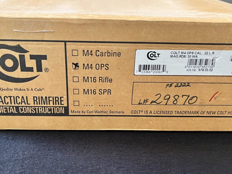 Colt M4 OPS NIB w/30 rd Mag .22lr caliber