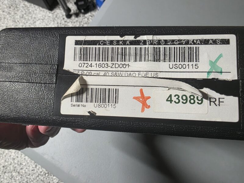 CZ P-09 MHS TRIAL PROTOTYPE