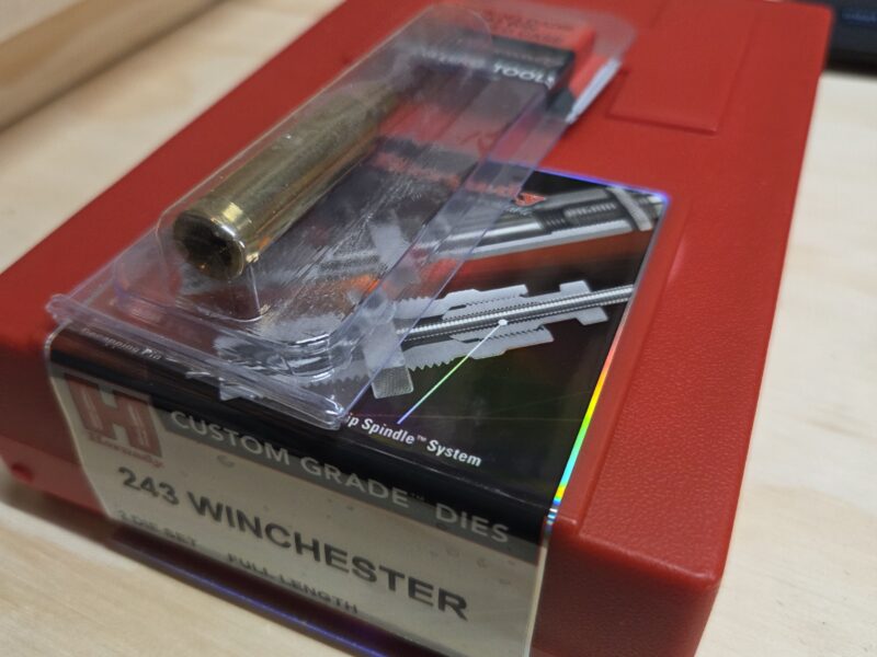243 Win Hornady series 2 die set and modified case