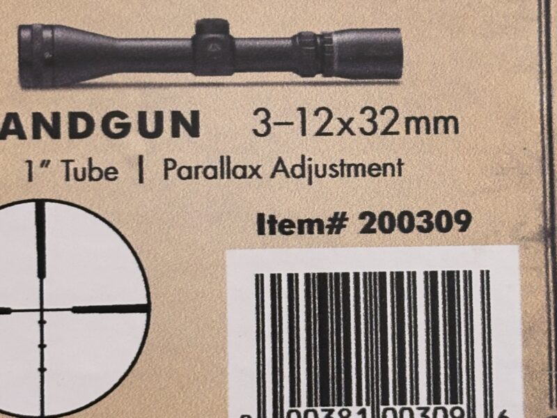Burris handgun scope 3/12/32mm