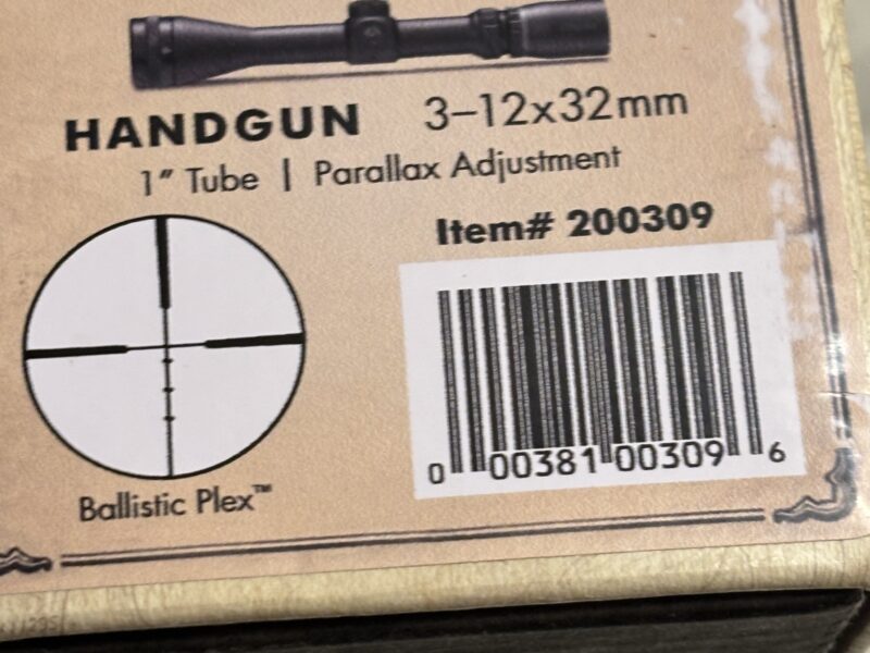 Burris 3-12-32mm hand gun scope