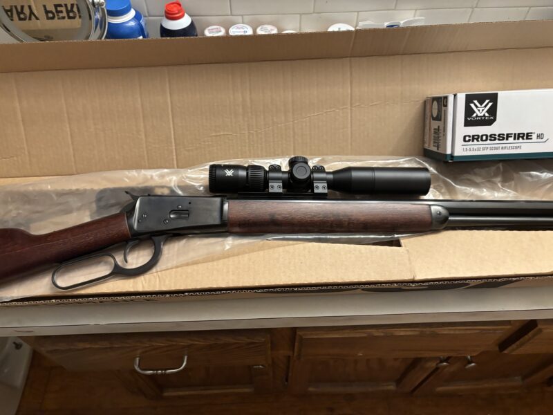 Everything is brand new Rossi 24 in barrel 44 magnum plus new scout scope