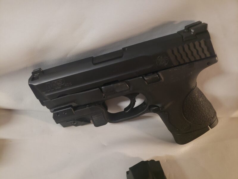 M&P 40 Cal With Laser Sights, Ammo, Sheth and 2 Clips