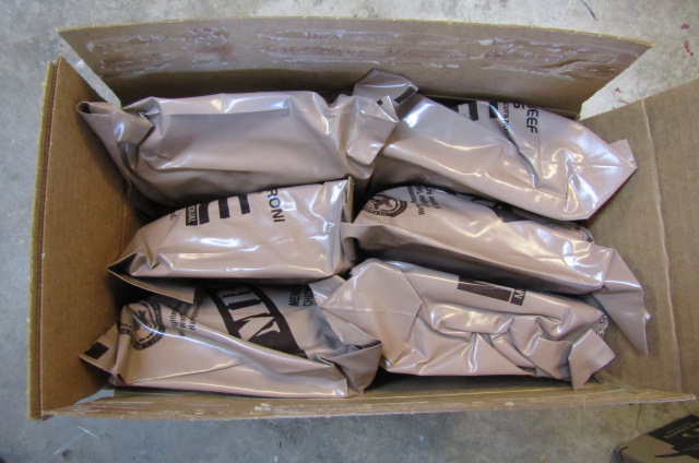 MRE's full cases Menu A or B