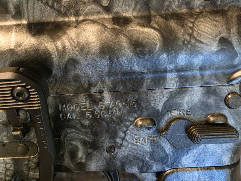 Rare "skulls' Stag Arms AR-15