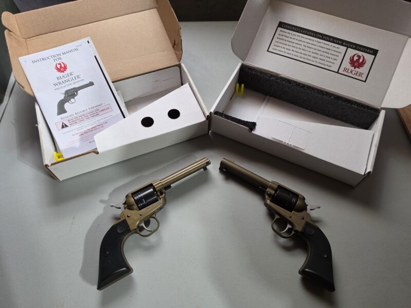 Pair of Ruger Wrangler revolvers - 22LR